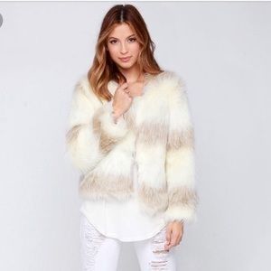 RAGA “Unbothered” faux fur jacket